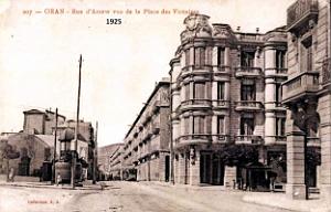 Oran - Place des Victoires - Rue d'Arzew - 1925